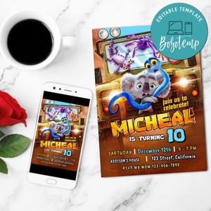 Back to the Outback Invite Customizable Template to Print at Home Instant Download