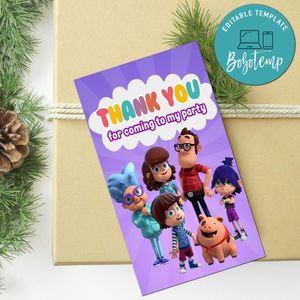 Kazoops Thank You Tag Customizable Template To Print At Home Instant Download