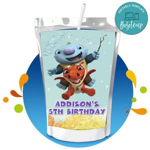 WallyKazam Capri Sun Birthday Labels Digital File Printable Instant Download