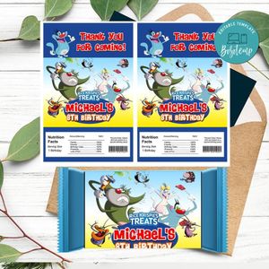 Oggy Rice Krispies Treats Template Printable Instant Download