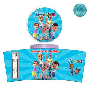 Looloo Kids Cotton Candy Label Template To Print At Home Instant Download