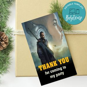 The Creator Thank you tag Customizable Template to Print at Home Instant Download
