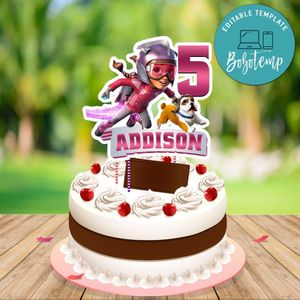 Rocketeer Cake Topper Template Printable Instant Download