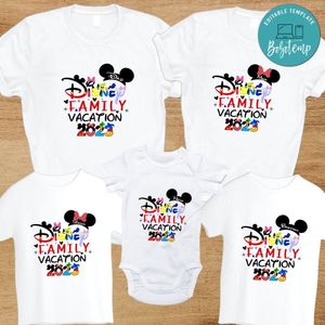 Disney Family Vacation 2023 PNG file template