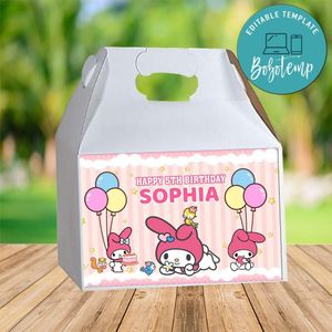 My Melody Gable Box Digital File Printable Instant Download