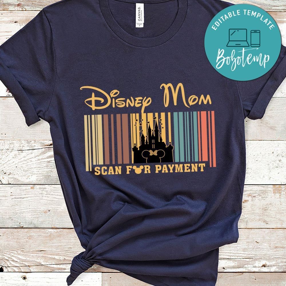Vintage Retro Mom Scan for Payment T-Shirt