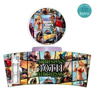 Gta Cotton Candy Label Template To Print At Home Instant Download