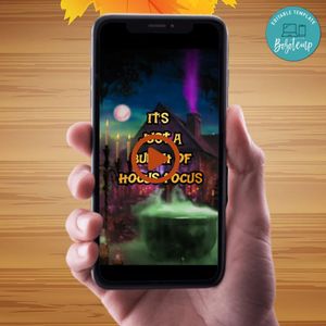 Hocus Pocus 2 Video Invitation Digital Template Customizable Instant Download