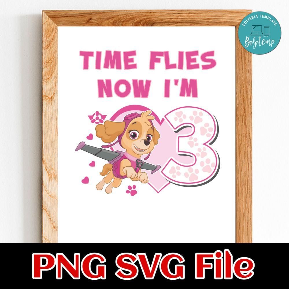 Paw Patrol Skye PNG file template | Bobotemp