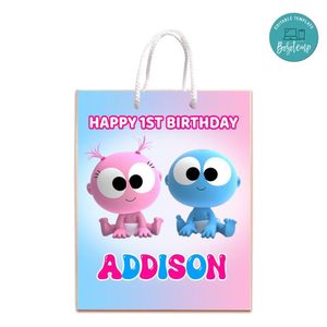 Gaa Gaa And Goo Goo Gift Bag Label Template Printable Instant Download