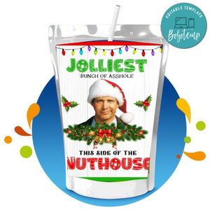 Jolliest Bunch Capri Sun Birthday Labels Digital File Printable Instant Download