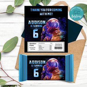 Ant man Candy bar Label Customizable Template Instant Download
