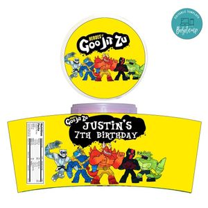 Goo Jit Zu Cotton Candy Label Template To Print At Home Instant Download