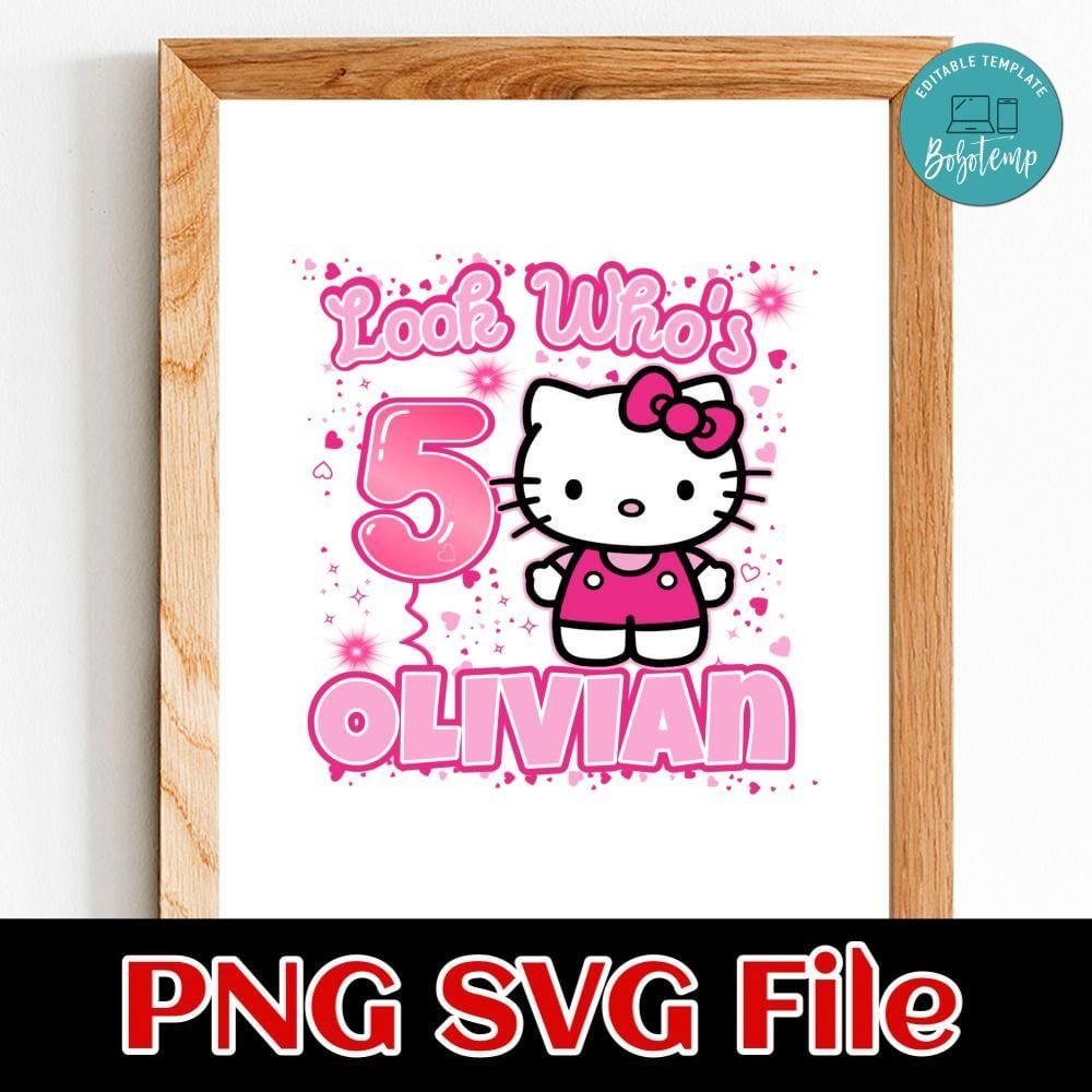 Hello Kitty Birthday Customer request PNG file template