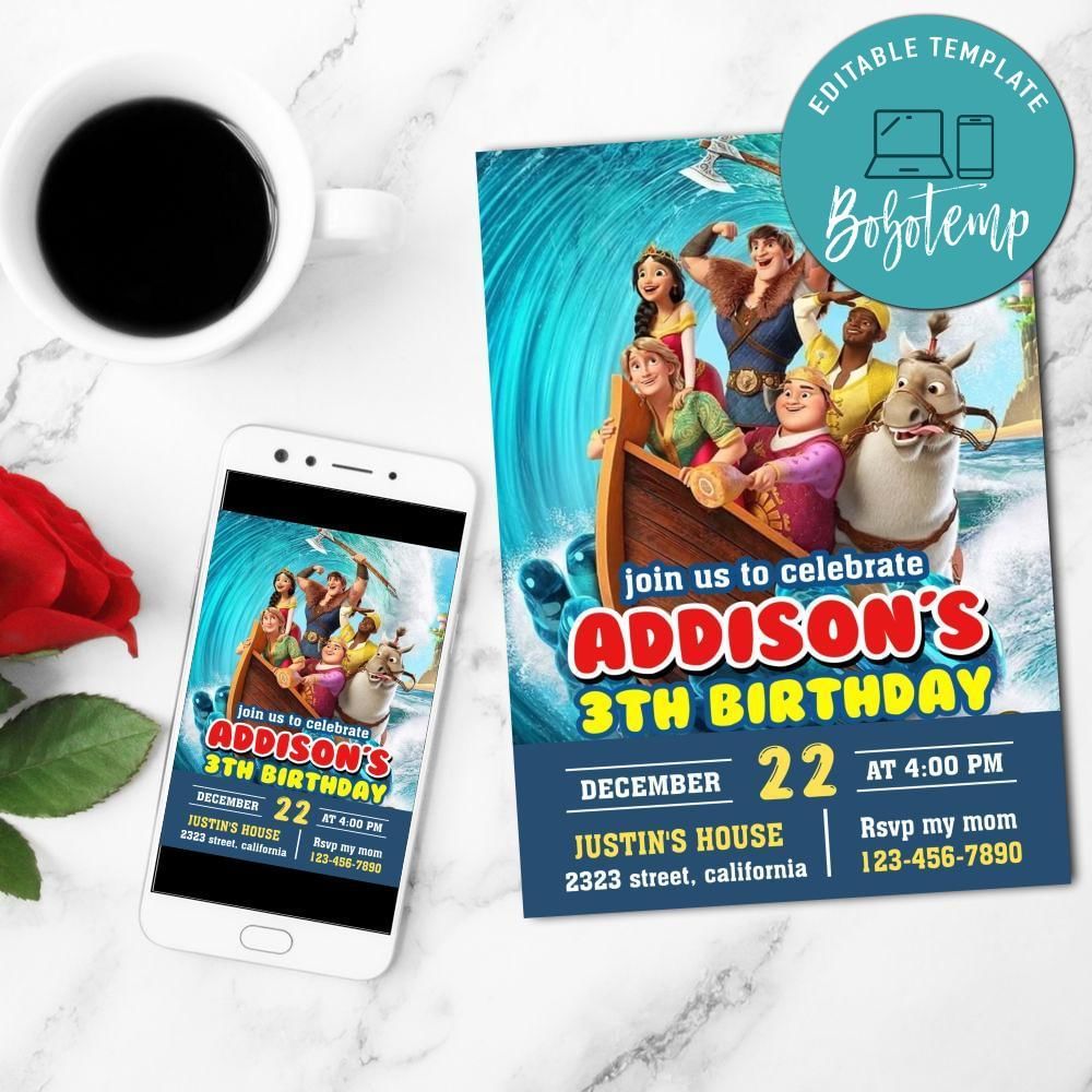 Ruslan i Lyudmila Invitation Customizable Template to Print at Home Instant Download