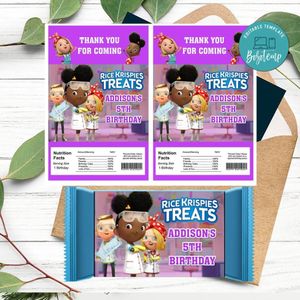 Ada Twist scientist Rice Krispies Treats Template Printable Instant Download