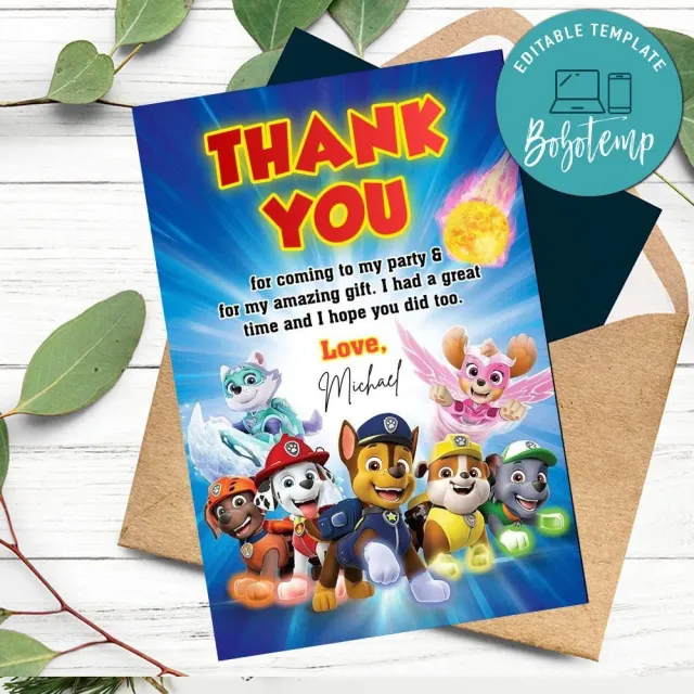 paw-patrol-mighty-pups-thank-you-card-customizable-template-diy-bobotemp