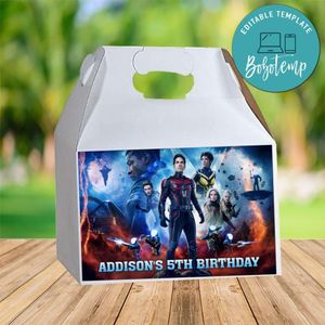 Ant Man And The Wasp Quantumania Gable Box Digital File Printable Instant Download