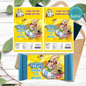 Asterix and obelix Rice Krispies Treats Template Printable Instant Download