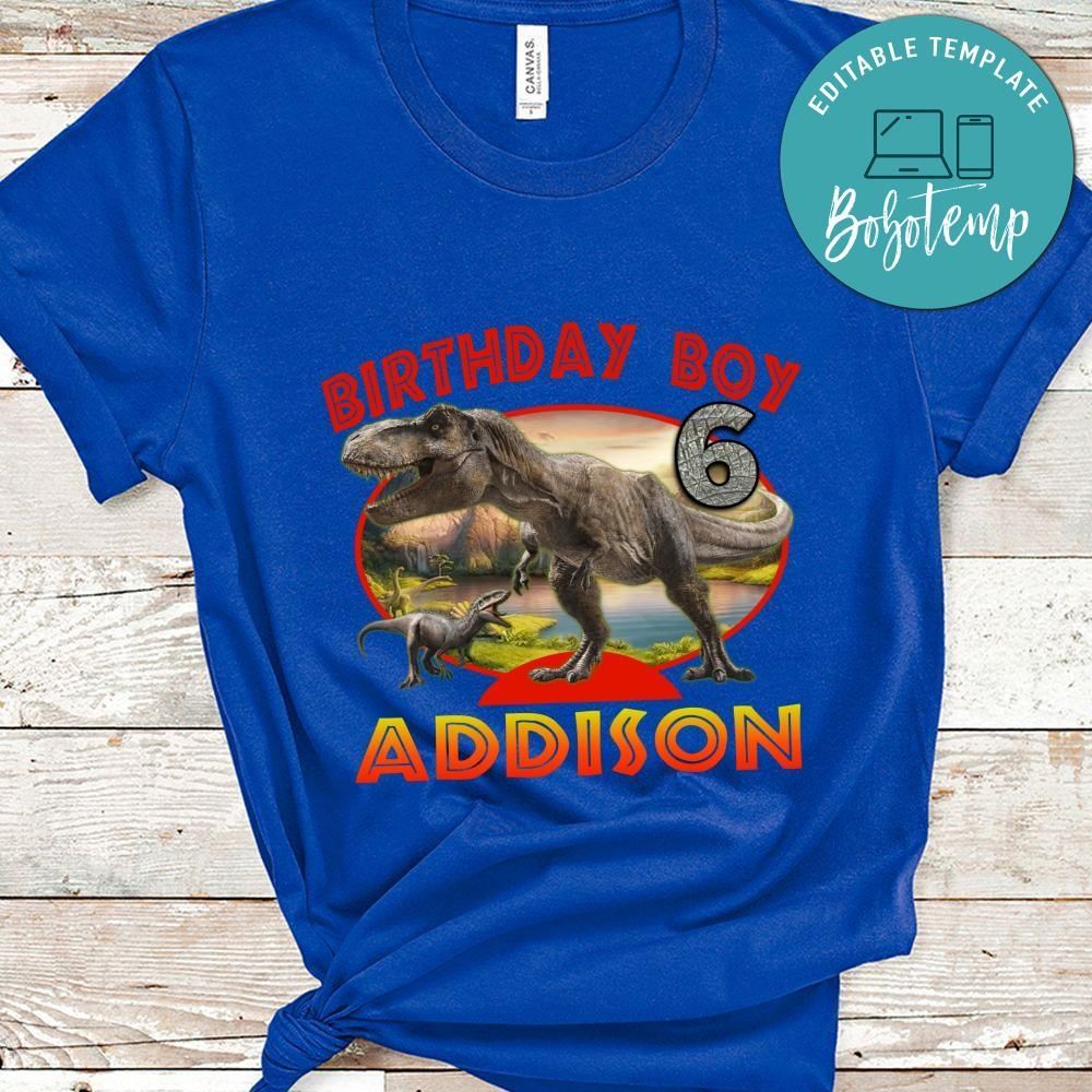 Dinosaurs Birthday Boy PNG file template