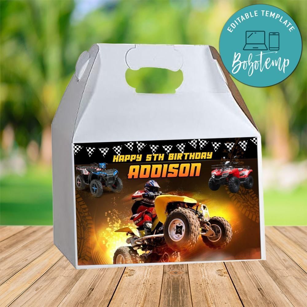 Atv Gable Box Digital File Printable Instant Download