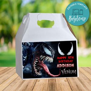Venom Gable Box Digital File Printable Instant Download