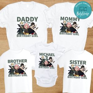 Spy family Family Birthday Vacation T-Shirt