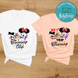 Disney Trip Birthday Family Shirt Customer request PNG file template