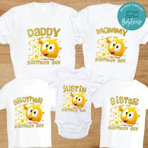 Pollito Chicky Family Birthday Vacation T-Shirt