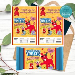 Clifford Rice Krispies Treats Template Printable Instant Download