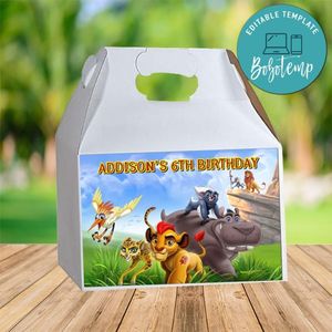 The Lion Guard Gable Box Digital File Printable Instant Download