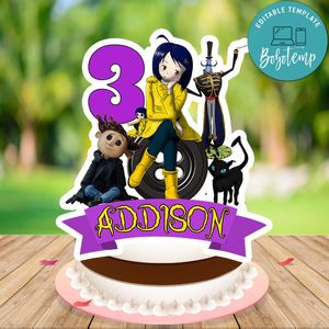 Coraline Cake Topper Template Printable Instant Download