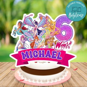Winx Believix Cake Topper Template Printable Instant Download