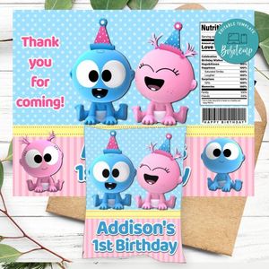 Gaa Gaa And Goo Goo Birthday Party Chip Bag Digital File Printable Instant Download