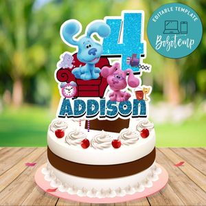 Blue's Clues Cake Topper Template Printable Instant Download