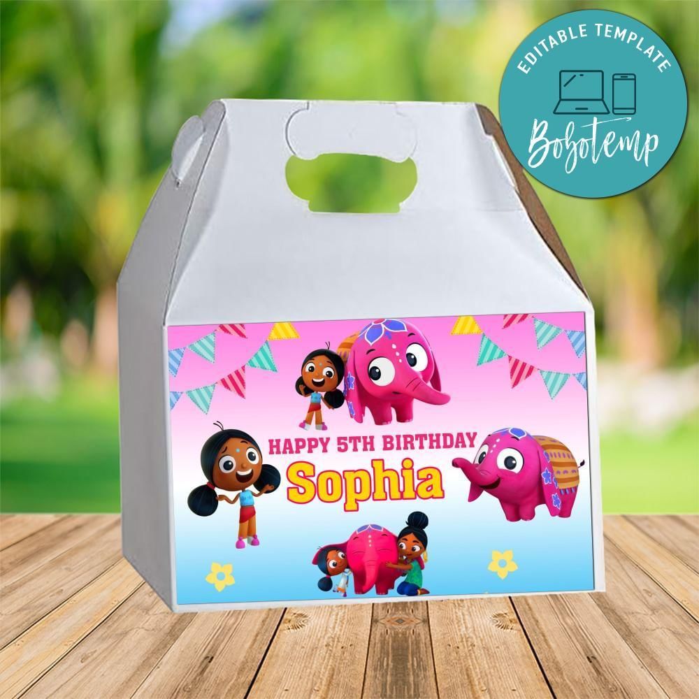Deepa & Anoop Gable Box Digital File Printable Instant Download
