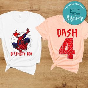 Spiderman Birthday Customer request PNG file template