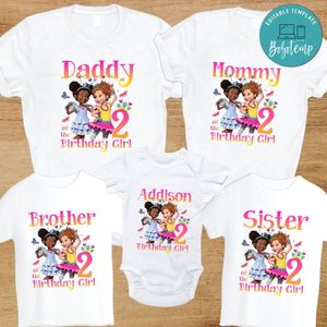 Fancy Nancy Family Birthday PNG file template