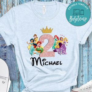 Disney Princess Birthday Girl Shirt