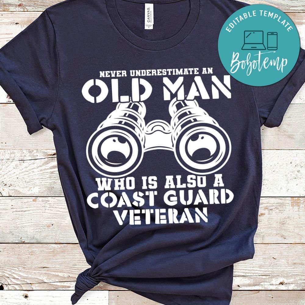 Oldman Coast Guard Veteran US shirt