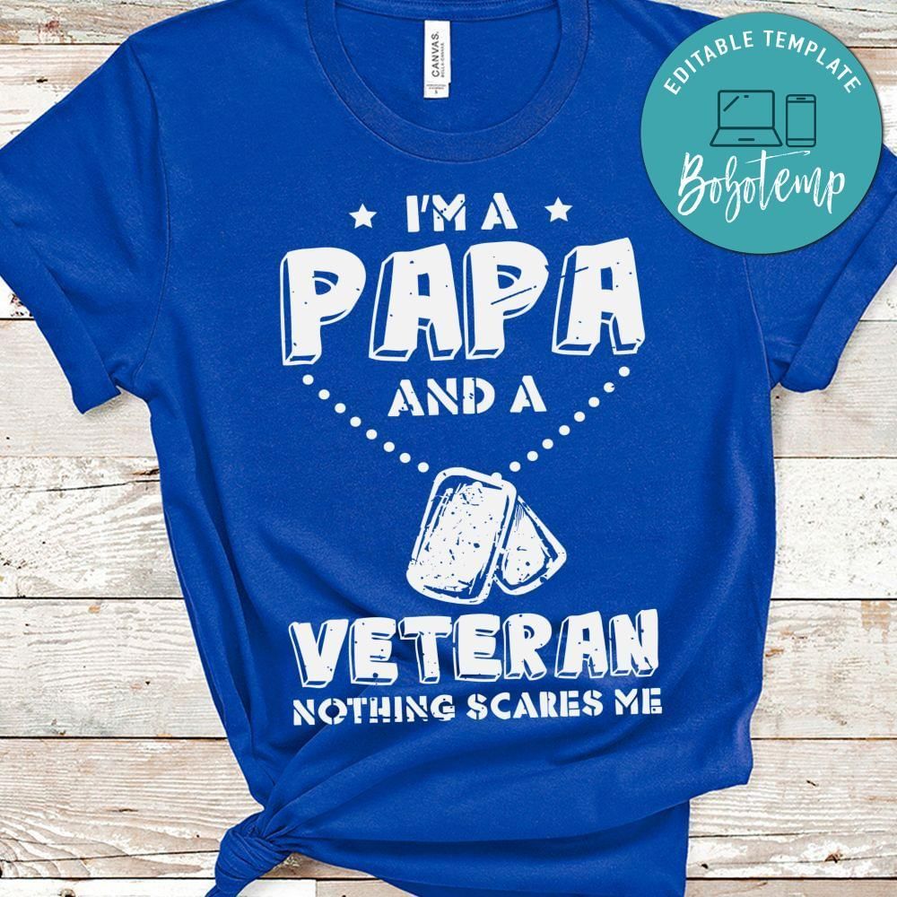 A Papa And A Veteran shirt