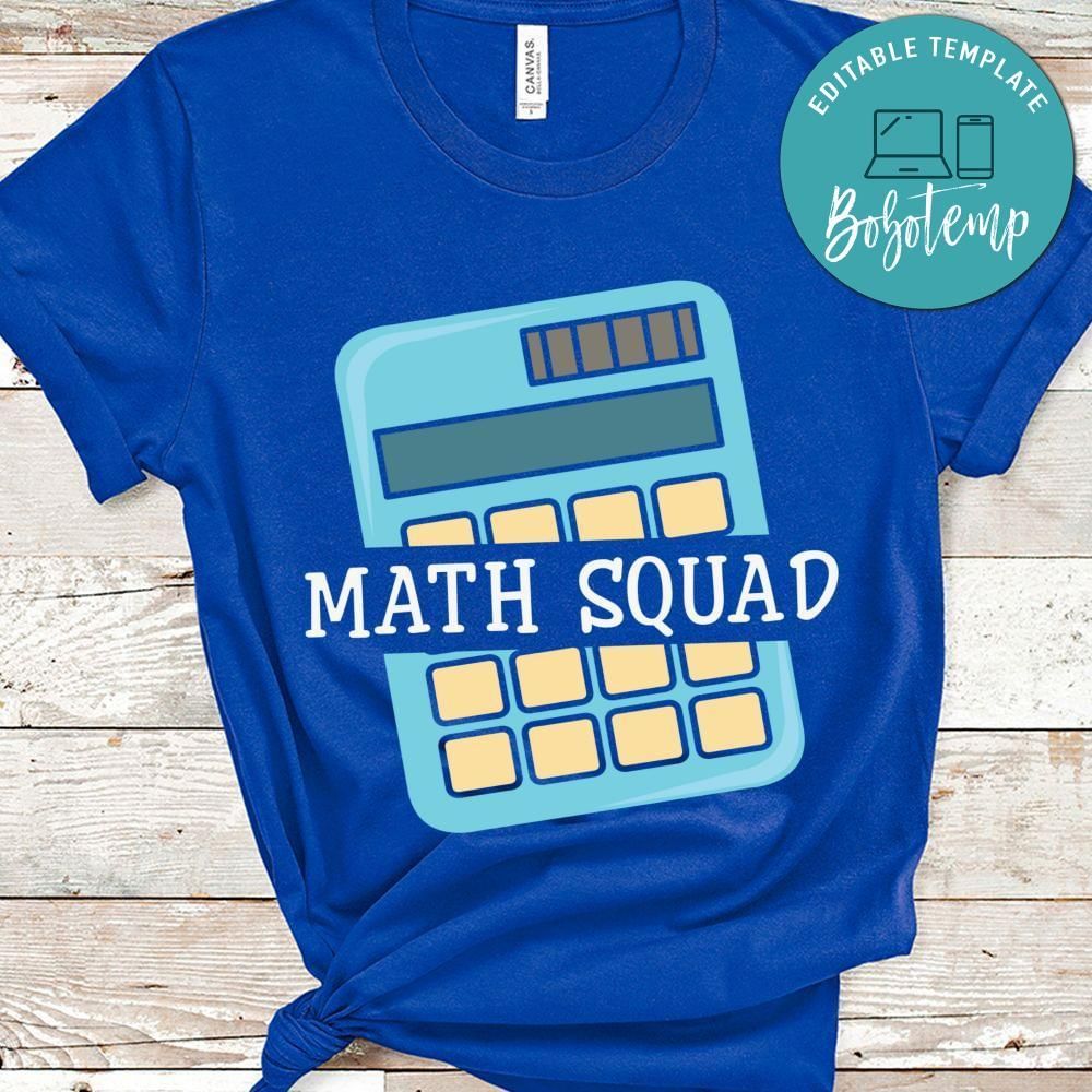 Math Squad shirt