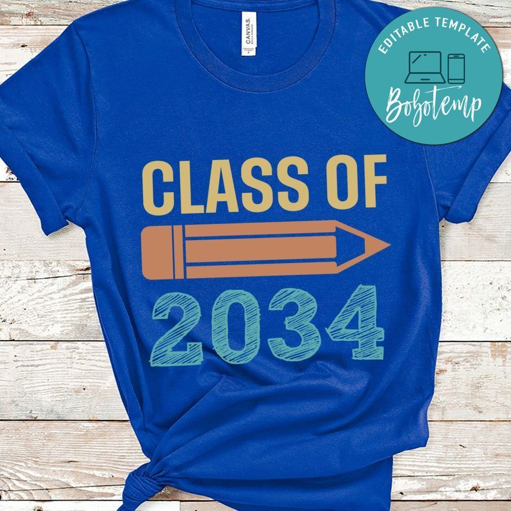 Class of 2034 Kindergarten toddler shirt