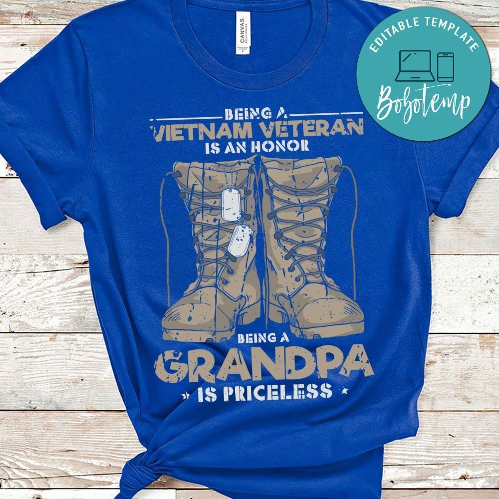 Grandpa Priceless Vietnam Veteran Honor shirt