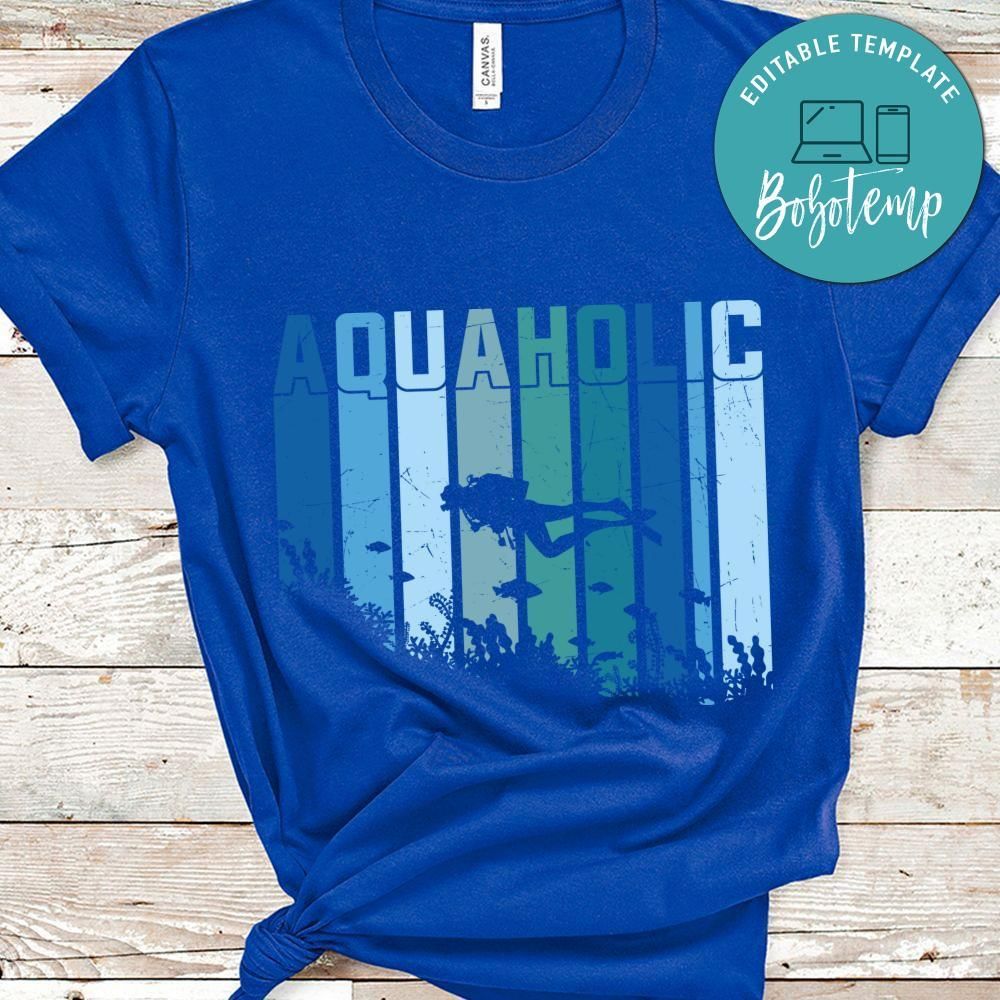 Aquaholic diving shirt