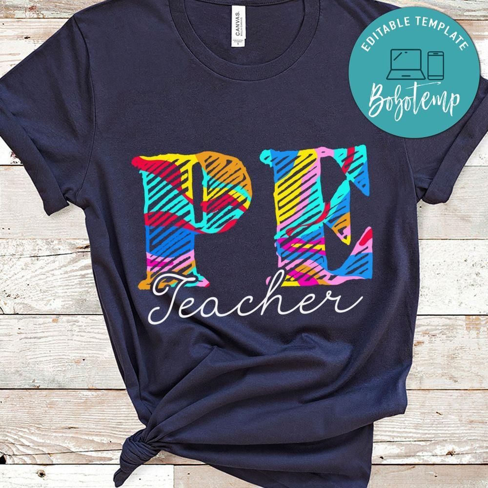 PE Teacher Tie Dye Back shirt