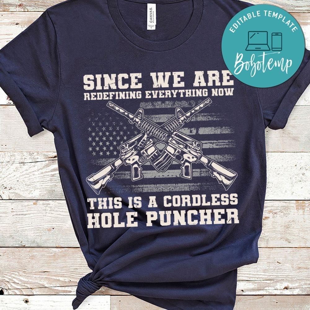 Cordless hole puncher veteran shirt