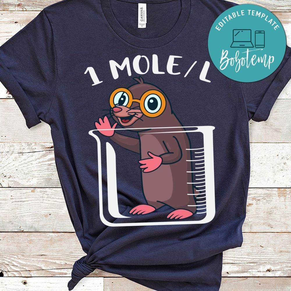 1 mole science teacher shirt