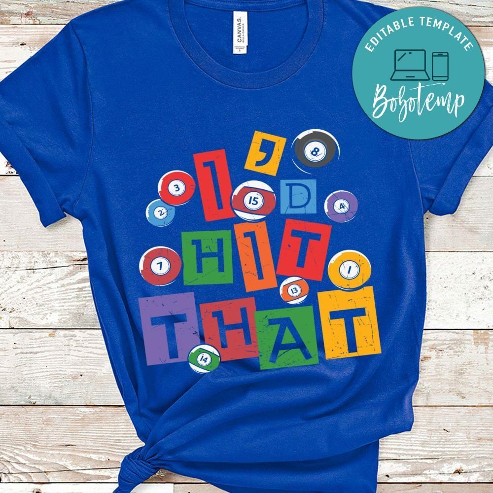 I'd hit that billard shirt