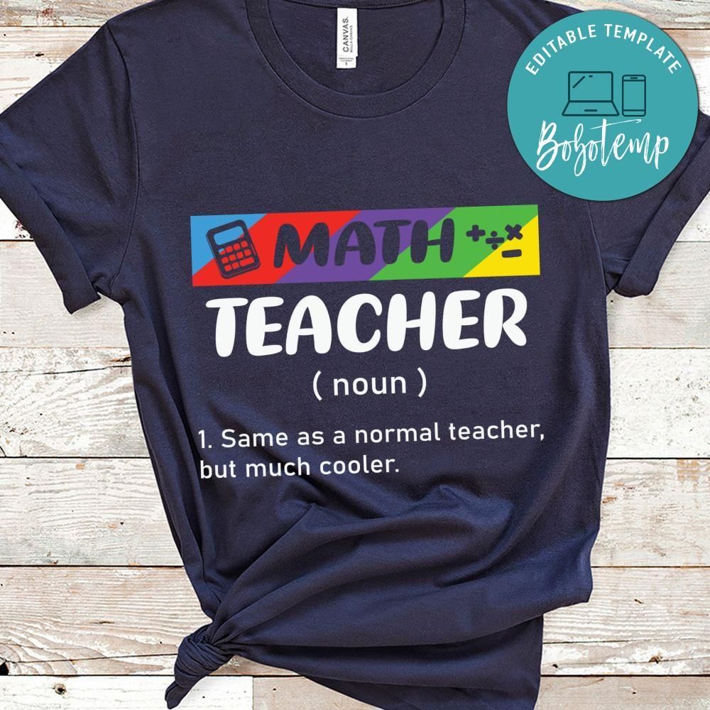 Funny Math Teacher Meaning shirt